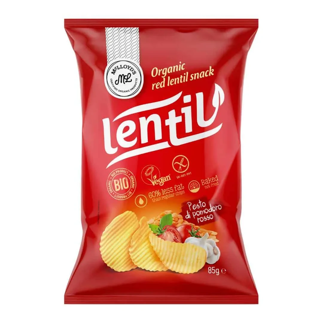 Chips Κοκκινης Φακης Pesto Rosso 85gr  Mclloyds